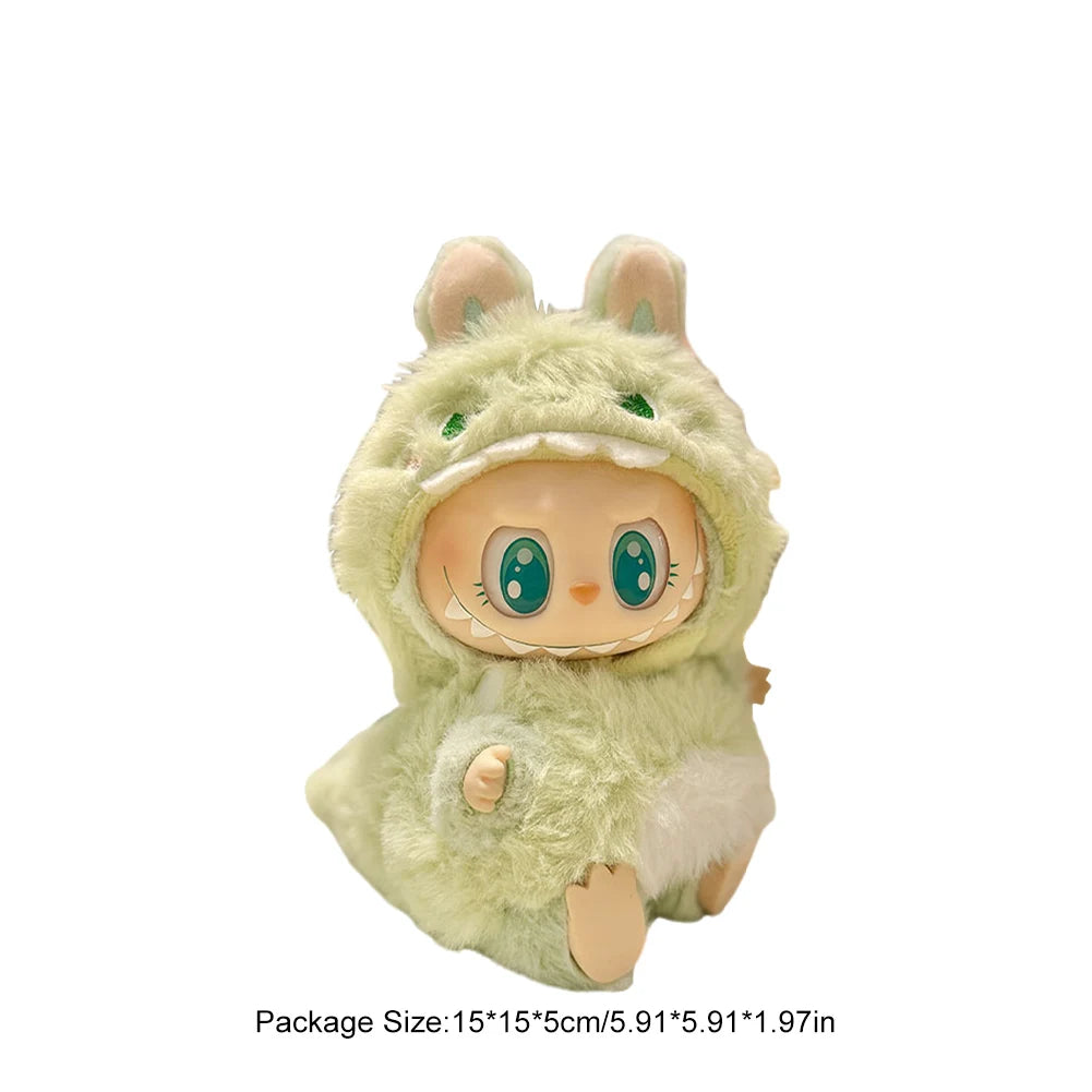 Mini Plush Doll'S Clothes Outfit Accessories for Korea Kpop Exo Labubu V1 V2 Idol Dolls Goose Dinosaur Macaron Clothing Gifts