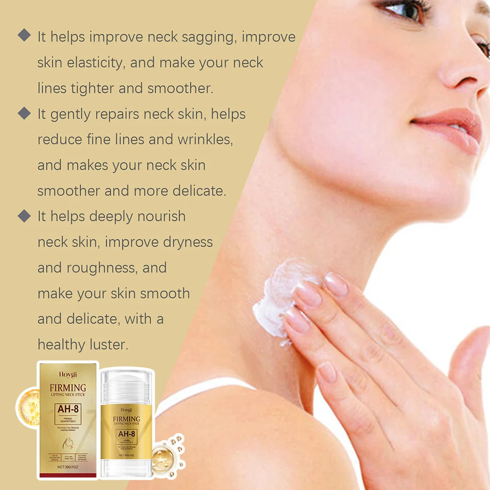 Firming Lifting Neck Cream with AH-8 Anti-Ageing Moisturizer Neck Lotion Even Skin Tones Improve Loosen Skin Cream Skin Care