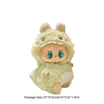 Mini Plush Doll'S Clothes Outfit Accessories for Korea Kpop Exo Labubu V1 V2 Idol Dolls Goose Dinosaur Macaron Clothing Gifts