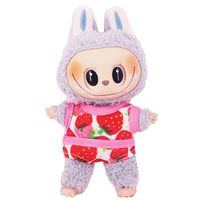 For 15/17Cm Labubu Doll Summer Bikini Set Sunglasses Fashion Swimsuit Swimming Accessories for 3.0 Big into Energy Ropa Labubu
